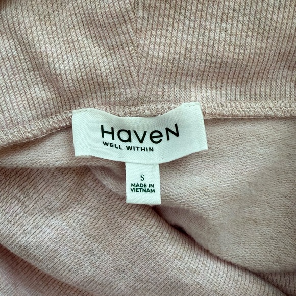 Haven Well Within Tunic Cowl Neck 3/4 Sleeve Pink Sweatshirt Size Small - Picture 6 of 11